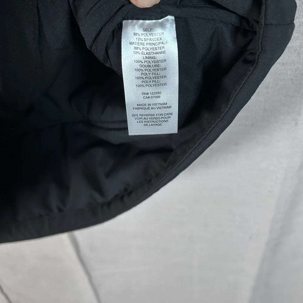 Travis Mathew Mens Black Puffer Vest DM Trucking Co Logo Full Zip Large L‎
